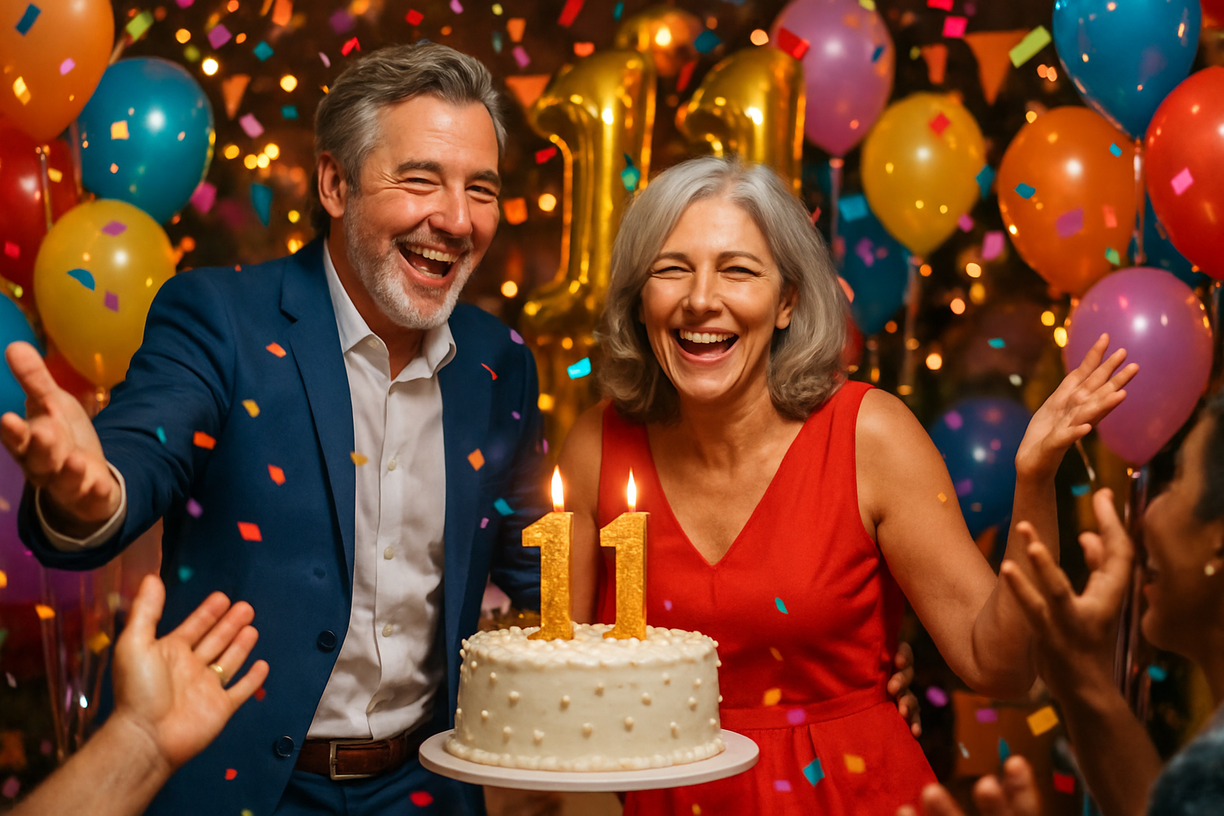 Bodas de 11 anos de casamento