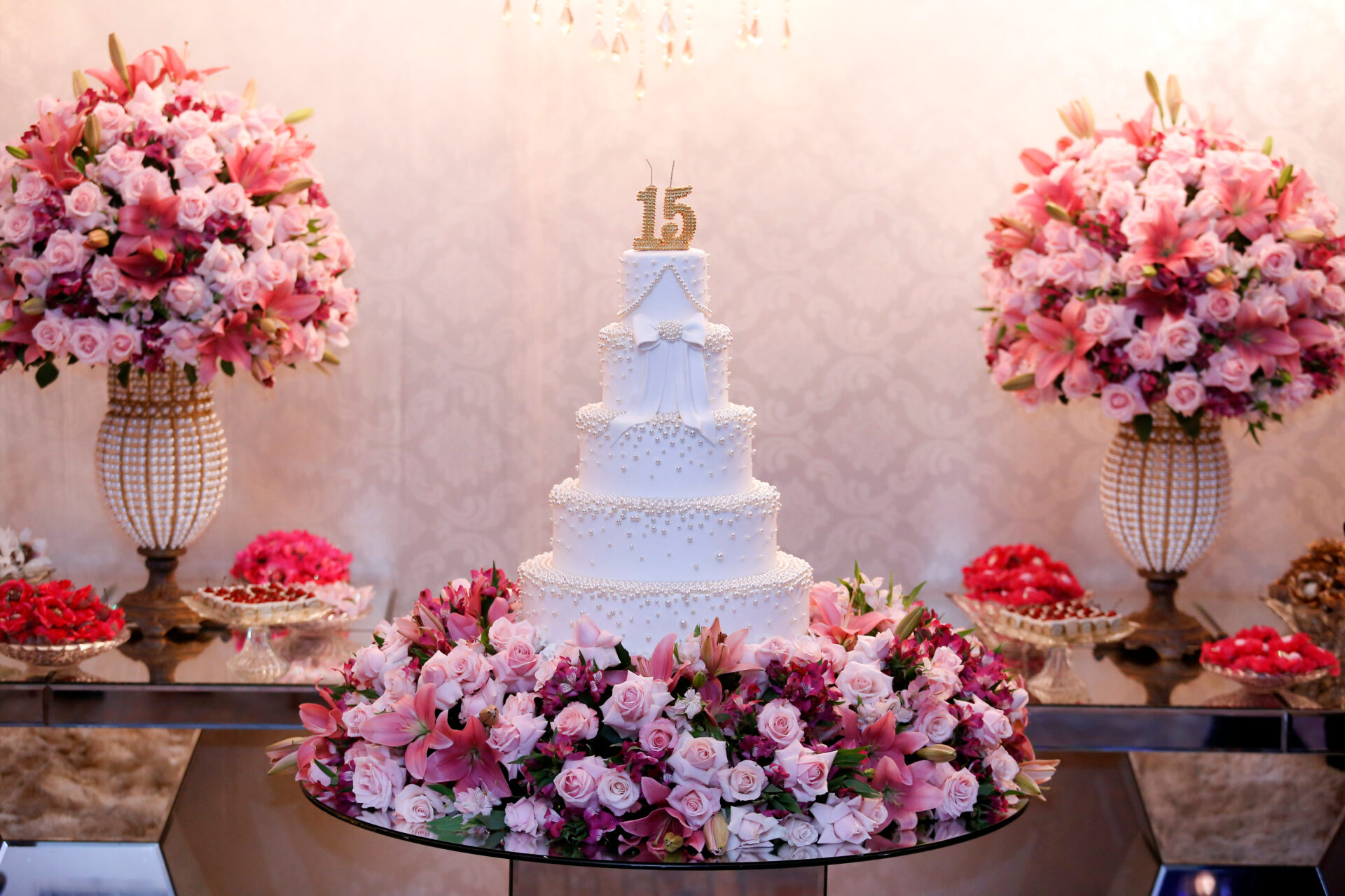 Decoração da festa de 15 anos
